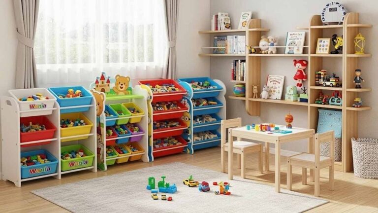 راهنمای خرید قفسه اسباب بازی کودک