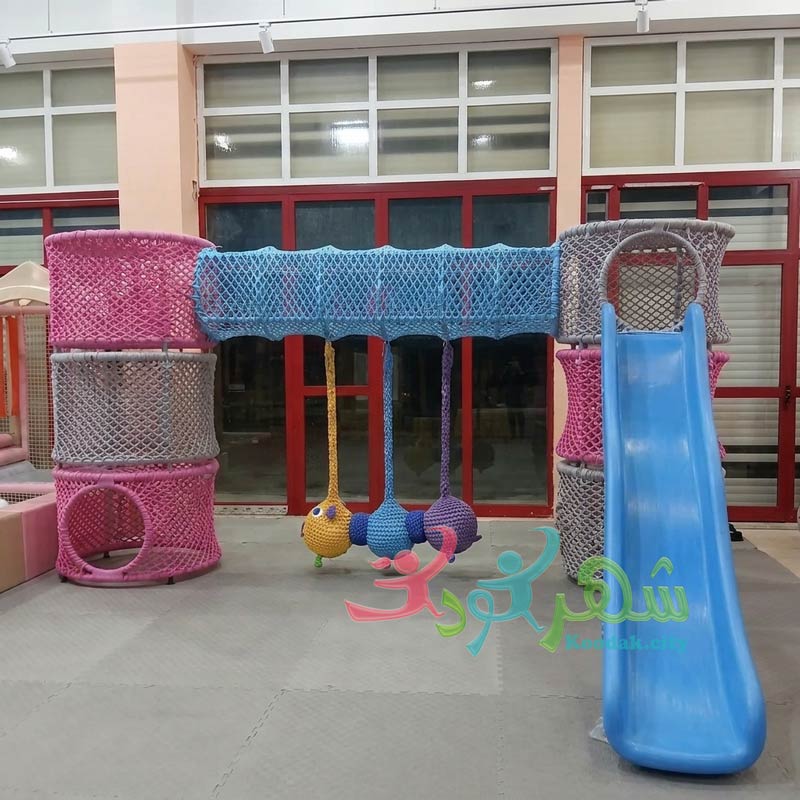 مجموعه بازی تارتنی ادونچر کودک مدل دو برج سرسرهدار
